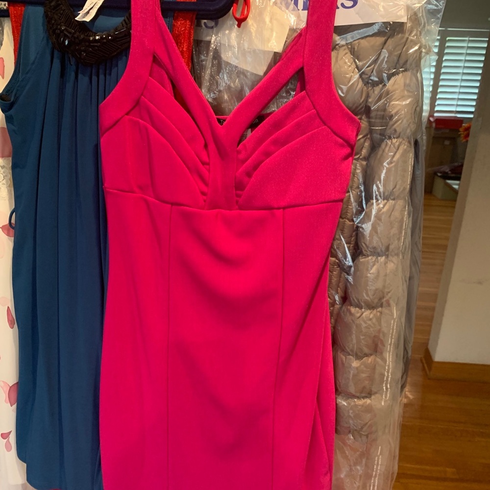 Hot pink dress